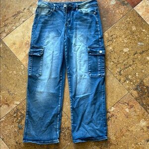 Blue Cargo Jeans
